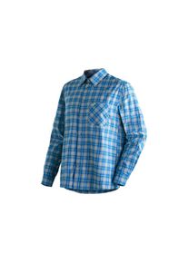 Maier Sports, Herren, Funktionshemd &raquo;Claas&laquo; Herren Hemd, langarm Karohemd f&uuml;r Outdoor und Freizeit, blue, Normalgr&ouml;&szlig;en, 66 -Normalgr&ouml;&szlig;en, blue, 