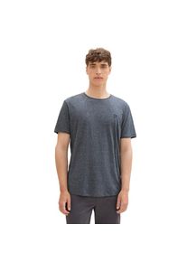 Tom Tailor Denim , T-Shirt, in Melange-Optik , sky captain blue , XXL , XXL , T-Shirt von Tom Tailor Denim