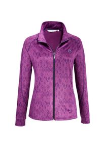 DEPROC Active, Damen, Strickfleecejacke &raquo;WILLMOOSE WOMEN&laquo; in edler Print-Optik, pink, 40/42 (M), pink, Flauschig weiche Strickfleecejacke in Allover-