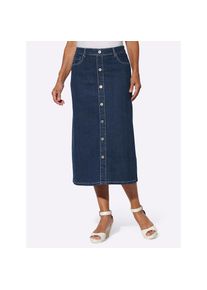 Inspirationen , Damen , Jeansrock , blue-stone-washed , 38 , 38 , mit 99% Baumwolle