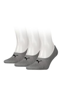 Puma , Füßlinge »FOOTIE 3P«, (3 Paar), NoShow Socks, atmungsaktiv, elastisches Bündchen , middle grey melange , 39-42 , 39-42 , Footie von Puma