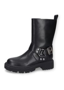 Dockers by Gerli , Bikerboots, Stiefel, Boots, Cowboyboots mit rockigen Details , schwarz , 42 , 42 , Dockers Bikerboots mit Schnalle und Nieten