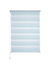 Liedeco, Doppelrollo &raquo;Klemmfix-Duo-Rollo&laquo; Lichtschutz ohne Bohren 1 St&uuml;ck, pastellblau, Polyester, 160 cm, pastellblau