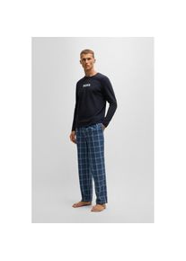 BOSS , Pyjama »Easy Long Set« , Medium Blue 425 , XL , XL , Schlafanzug von BOSS