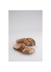 Aniston SHOES , Pantolette, Sommerschuh, Strandschuh, Hausschuh - NEUE KOLLEKTION , taupe-braun , 37 , 37 , Mit zwei verstellbaren Schnallen
