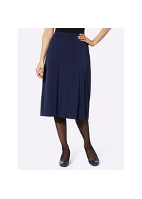 CLASSIC , Faltenrock , marine , 52 , 52 , mit Wooltouch-Effekt