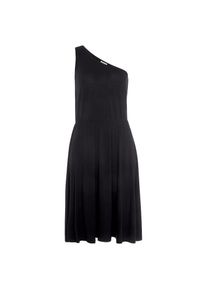 Lascana , One-Shoulder-Kleid, luftiges Sommerkleid, Strandkleid, asymmetrisch , schwarz , N-Gr , 36 -N-Gr , 36 , Sommerliches Jerseykleid