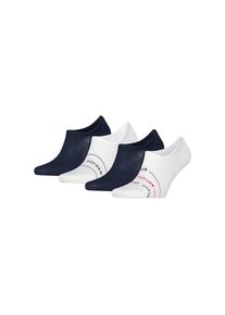 Tommy Hilfiger , Füßlinge, (4 Paar), mit Logostickerei , white , 43-46 , 43-46 , Herren-Sneakersocken von Tommy Hilfiger