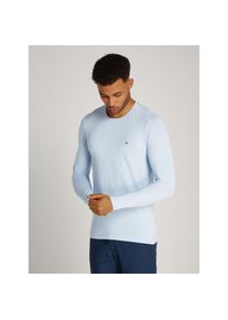 Tommy Hilfiger , Langarmshirt »STRETCH SLIM FIT LONG SLEEVE«, aus Baumwollstretch , Breezy Blue , XXXL , XXXL , Schmale Passform und...