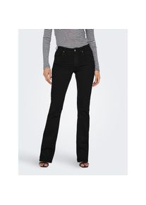 Only , Bootcut-Jeans »ONLBLUSH MID FLARED DNM REA2343 NOOS« , Black Denim , Länge 30 , S (36) -Länge 30 , S (36) , Bootcut-Jeans mit normalem Bund...