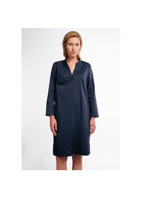 Eterna , Hemdblusenkleid »LOOSE FIT« , navy , Normalgrößen , 40 -Normalgrößen , 40 , Steh-Kragen