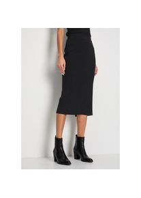 HECHTER PARIS , Strickrock, in gerader Form , schwarz , 34 , 34 , Strickrock von HECHTER PARIS