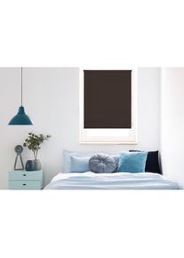 mydeco , Seitenzugrollo »Win«, Lichtschutz, ohne Bohren, freihängend, bis Breite 120cm , braun + weiß , 160 cm