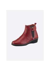 Casual Looks, Damen, Stiefelette, rot, 42, rot, Weite G