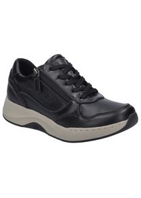 Josef Seibel , Sneaker »Elli 06«, Trekkingschuh, Schnürboots, Komfortschuh mit Wechselfußbett , schwarz , 43 , 43 , Sneaker mit Reißverschluss an...
