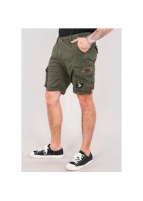Alpha Industries , Cargoshorts »Crew Short Patch« , dark olive , N-Gr , 29 -N-Gr , 29 , Moderne Shorts von Alpha