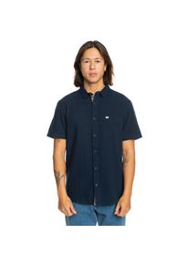 Quiksilver , Kurzarmhemd »Time Box« , Navy Blazer , US-Größen , S -US-Größen , S , Stoff: Popeline-Baumwollstoff