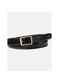 Calvin Klein Jeans, Damen, Lederg&uuml;rtel &raquo;CLASSIC SQUARE BUCKLE BELT 20MM&laquo; Gr&ouml;&szlig;enverstellbar, Black, Black, Lederg&uuml;rtel von Calvin Klein