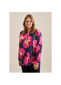 Seidensticker , Klassische Bluse »Schwarze Rose« Tunika Floral , dunkelblau , 3XL (46) , 3XL (46) , Passform: Regular