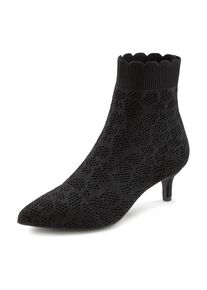 Lascana , Ankleboots »Sock Boot, «, High Heel Stiefelette, Stiefel, kleiner Absatz & elastischer Spitze , schwarz , 37 , 37 , Sock Boots mit...