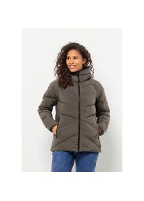 Jack Wolfskin, Damen, Daunenjacke &raquo;MARIENPLATZ JKT W&laquo; mit Kapuze, cold-coffee, XL (46), cold-coffee, Daunenjacke