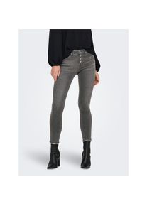 Only , Skinny-fit-Jeans »ONLMIA MID WAIST BUTTON SK RW ANK BOX« , Grey Denim , Länge 32 , M (38) -Länge 32 , M (38) , Knöchellange Jeans von Only