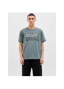 Jack & Jones Jack & Jones , Rundhalsshirt »JJELOGO TEE SS O-NECK 2 COL AW25 SN« , Stormy Weather , L , L , T-Shirt von Jack & Jones