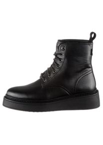 Levi's Levi's , Schnürboots »HARLOW«, Plateauabsatz, Schnürstiefelette, Boots mit Anziehlasche , schwarz , 36 , 36 , Modischer Schnürboots in trendigem...