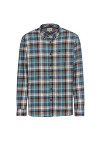 Camel Active , Langarmhemd, mit Karo Muster , steel blue , N-Gr , XXXL -N-Gr , XXXL , Hemd von Camel Active
