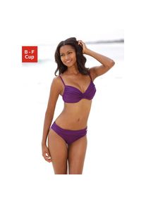 Lascana , Bügel-Bikini, mit Raffungen am Cup , fuchsia , Cup B , 46 -Cup B , 46 , Elegante Form mit aufwendiger Raffung
