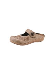 Franken Schuhe Franken-Schuhe, Damen, Clog, taupe, 38, taupe, Weite H