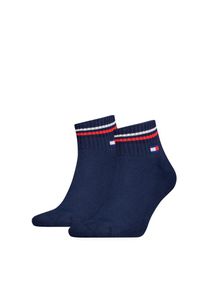 Tommy Hilfiger , Kurzsocken »TH UNI TJ QUARTER 2P ICONIC« 2 Paar, Half-Terry-Sohle für zusätzlichen Komfort , dark navy , 39-42 , 39-42 ,...