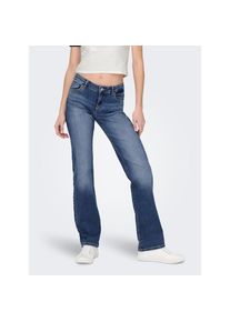 Only, Damen, Straight-Jeans &raquo;ONLALICIA REG STRT DNM DOT879&laquo;, Medium Blue Denim, L&auml;nge 32, 26 -L&auml;nge 32, Medium Blue Denim, Straight-Fit Jeans mit 