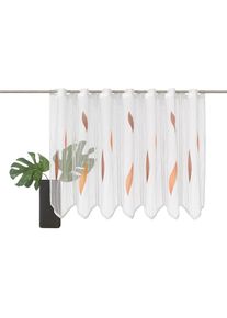 Vhg , Scheibengardine »Mathilda«, (1 St.) , braun/weiß/beige , 100 cm