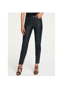 Heine , Lederhose , schwarz , Normalgrößen , 38 -Normalgrößen , 38 , Aus handschuhweichem Lammleder