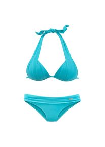Lascana, Damen, Triangel-Bikini im Nacken zu binden, wattierte Cups, mit eingearbeiteten Kissen, t&uuml;rkis, Cup A, 38 -Cup A, t&uuml;rkis, Trendfarbe
