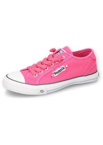 Dockers by Gerli , Slip-On Sneaker, Sneaker, Schlupfschuh, Freizeitschuh mit elastischer Zierschnürung , pink , 41 , 41 , Im sportiven Look