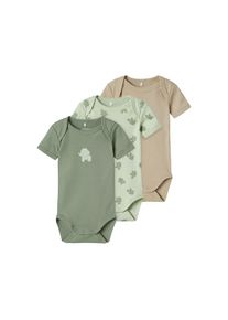 name it , Schlafoverall »NBMBODY 3P SS SEA FOAM ELEPHANT NOOS«, (Packung, 3 tlg.) , Sea Foam , N-Gr , 74 -N-Gr , 74 , Body von name it für Jungen