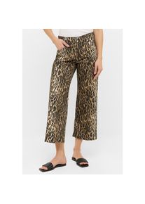 Angels, Damen, 3/4-Hose &raquo;LINN&laquo; im Leo-Look, sand beach, L&auml;nge 31, 38 -L&auml;nge 31, sand beach, Culotte von Angels