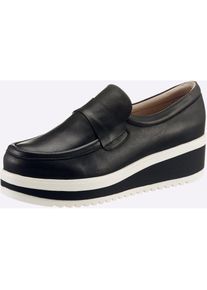 Heine , Damen , Slipper , schwarz , 39 , 39 , aus Rind-Nappaleder