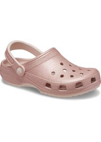 Crocs, Damen, Hausschuh &raquo;Classic Glitter Clog, Badesandale&laquo; , Sommerschuh, Schlappen, Schlupfschuh mit Glitzer verziert, rosa, quartz Glitter, 41, 