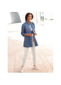 Casual Looks , Damen , Longbluse , blue-bleached , 44 , 44 , reine Baumwolle