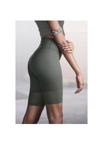 active by Lascana LASCANA ACTIVE , Radlerhose mit kleiner Raffung , khaki , N-Gr , XL (48/50) -N-Gr , XL (48/50) , Funktion- Cycle Shorts