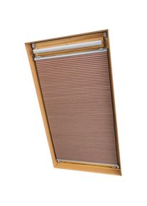 Liedeco , Dachfensterplissee »Universal Dachfenster-Plissee« verdunkelnd energiesparend ohne Bohren verspannt Fixmaß , beige , Obermaterial: 100%...