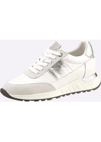 Heine , Damen , Sneaker , weiß-silberfarben , 40 , 40 , Made in Portugal