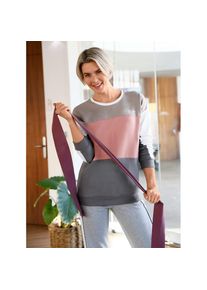 Catamaran , Damen , Sweatshirt , anthrazit-rosenholz , 36/38 , mit 50% Baumwolle