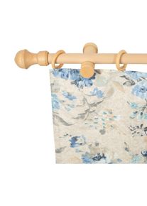 SN DECO GROUP , Gardinenstange »Ares«, 1 läufig-läufig, Fixmaß, 28 mm, Holz, verschiedene Längen und Farben, Komplettset , naturfarben , L: 160 cm