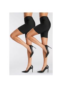 Lascana , Radlerhose, (2er-Pack), ideal für ein sicheres Gefühl darunter , schwarz , N-Gr , 36/38 -N-Gr , 36/38 , Safety Panty gibt ein Gutes Gefühl
