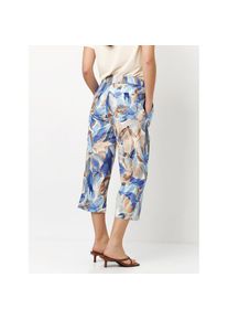 Toni , 3/4-Hose »Pia«, mit weitem Bein, aus sommerlicher Qualität mit Leinen , fresh Blue , N-Gr , 42 -N-Gr , 42 , Leichte Sommerhose in 3/4-Länge...