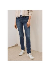 Cecil, Damen, 5-Pocket-Jeans &raquo;Style SCARLETT&laquo; mit Stretch, mid blue wash, L&auml;nge 28, 36 -L&auml;nge 28, mid blue wash, Jeans im Casual Fit von Cecil